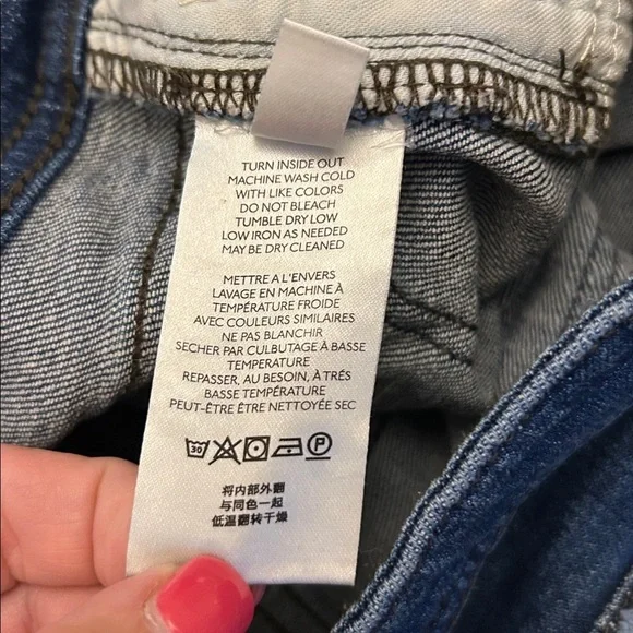 Anthropologie Pilcro slim cropped boyfriend jeans with accent design Size 28 EUC - Picture 10 of 11